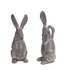 Elegant Cement Rabbit Figurines Set Of 2