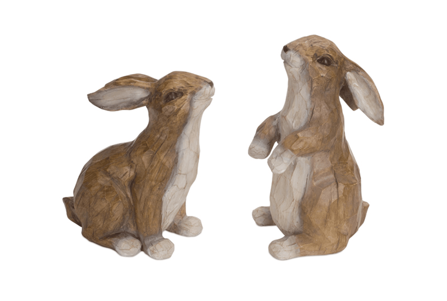 Whimsical Vintage-Inspired Rabbit Couple - Set Of 2