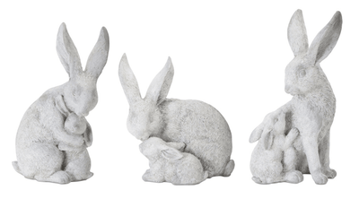 Heartwarming Mama Bunny Figurines Set Of 6