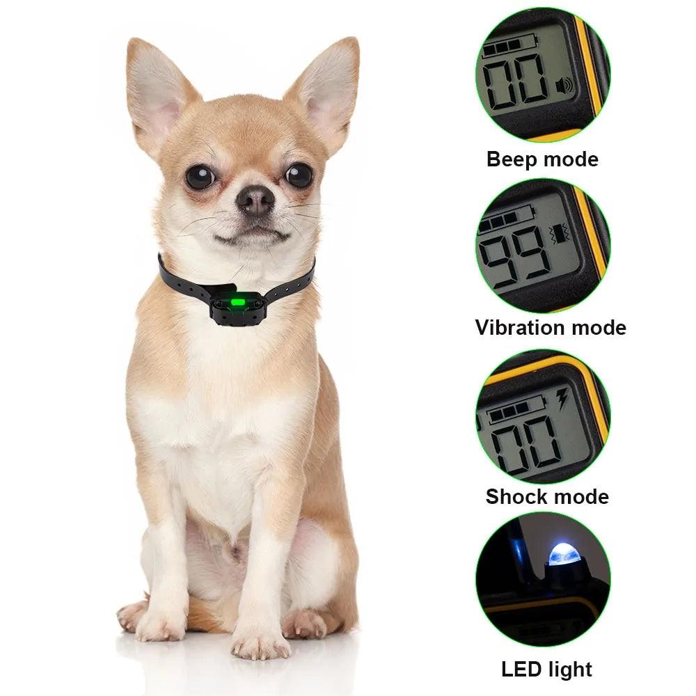 Waterproof Electric Dog Training Shock Collar with Long-Distance Remote Control