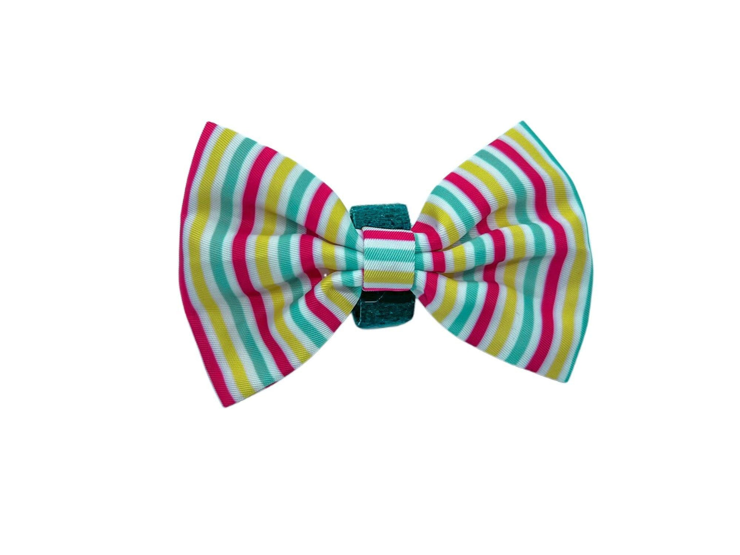 Mina + Pup Beach Bum Bow Tie: Beach Towel Stripes