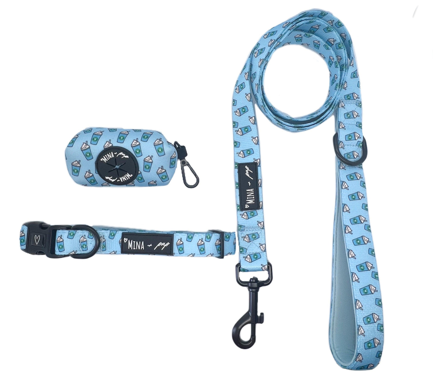 Pupshake Blue Comfort Collar with Neoprene Padding