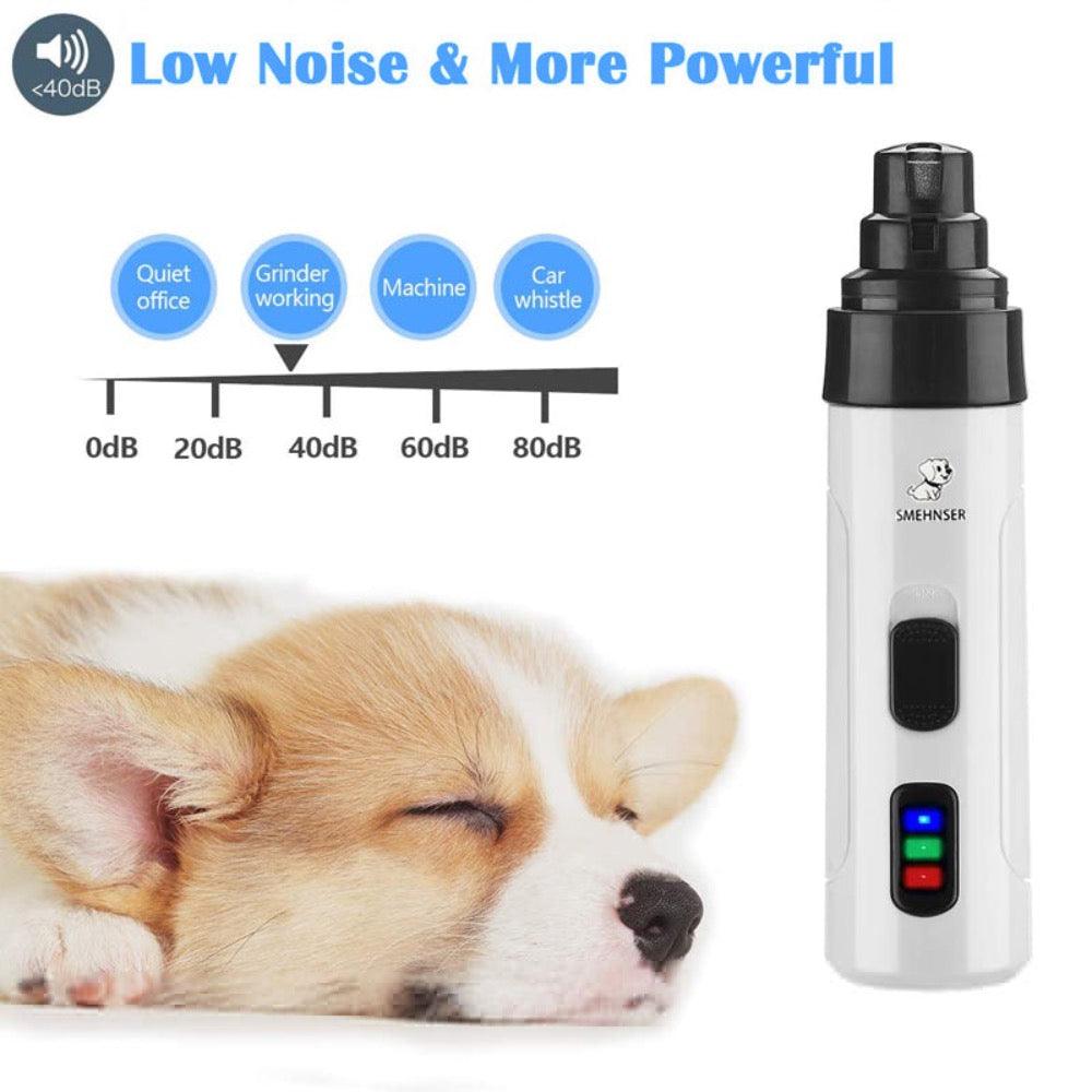 Rechargeable Cordless Pet Nail Trimmer with Quiet Motor