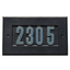 Manchester Address Plate With Gold Brass Numbers - 11" X 7"