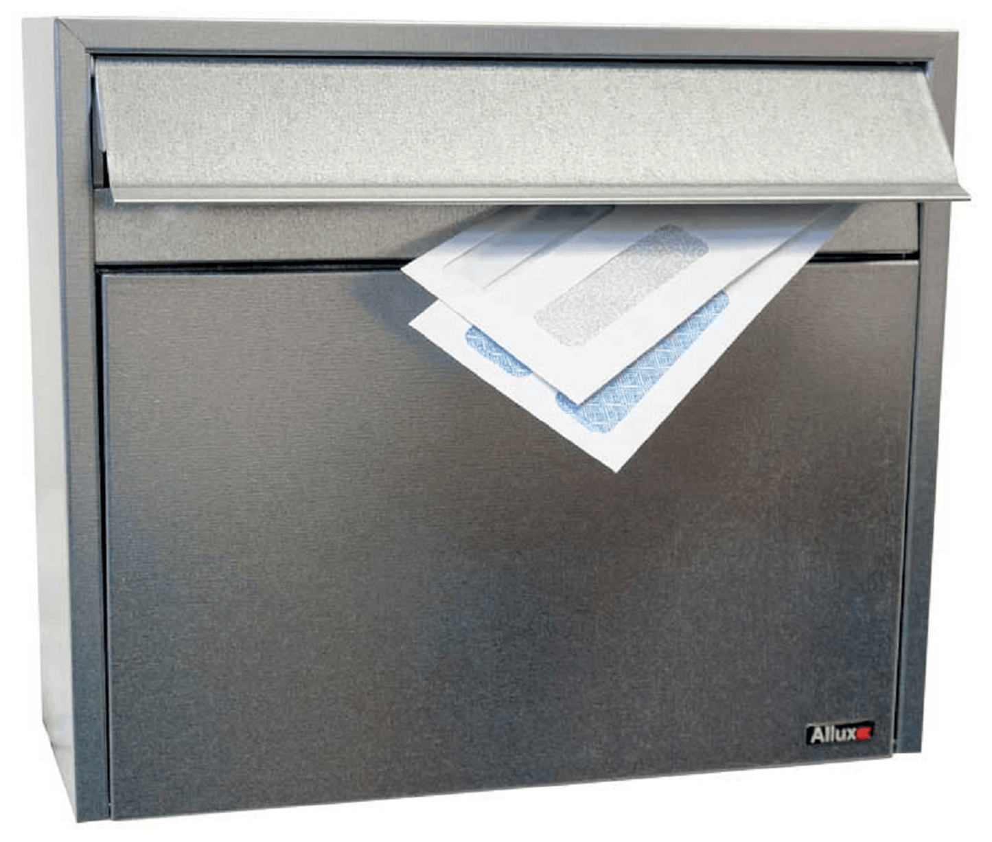 Allux Lt150 Wall Mount Locking Mailbox In Steel