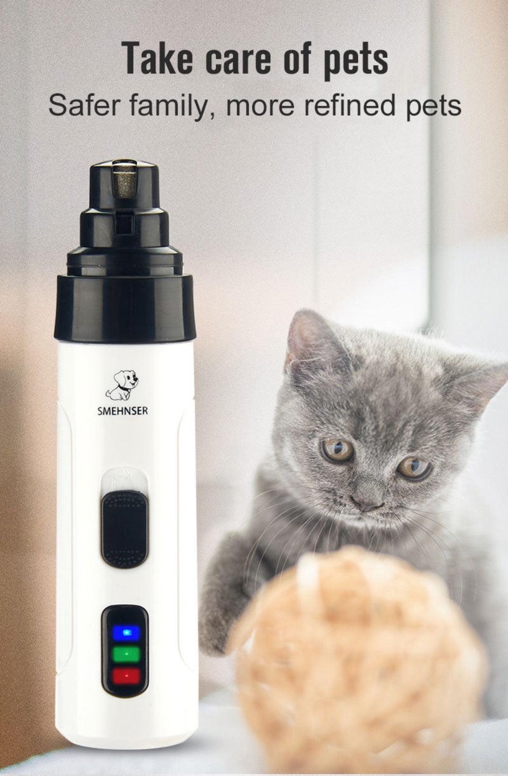 Rechargeable Cordless Pet Nail Trimmer with Quiet Motor