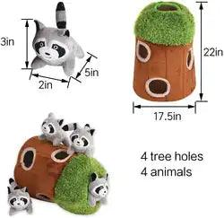 Woodland Hide and Seek Interactive Dog Toy