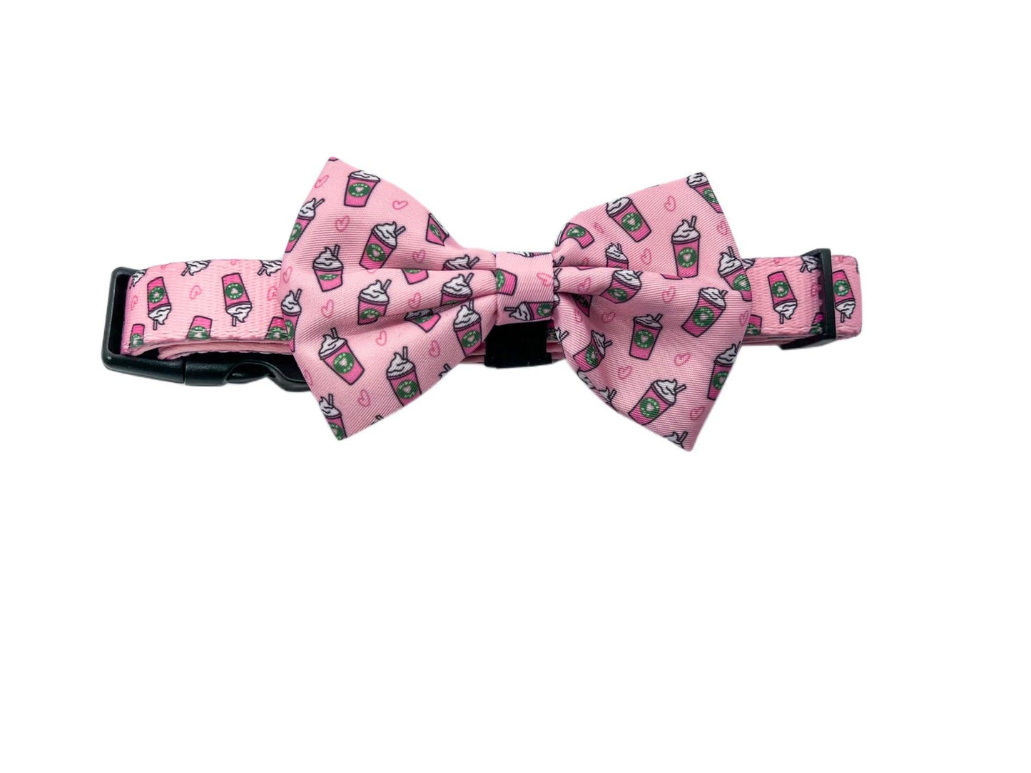 Pupshake Elegant Pink Bow Tie