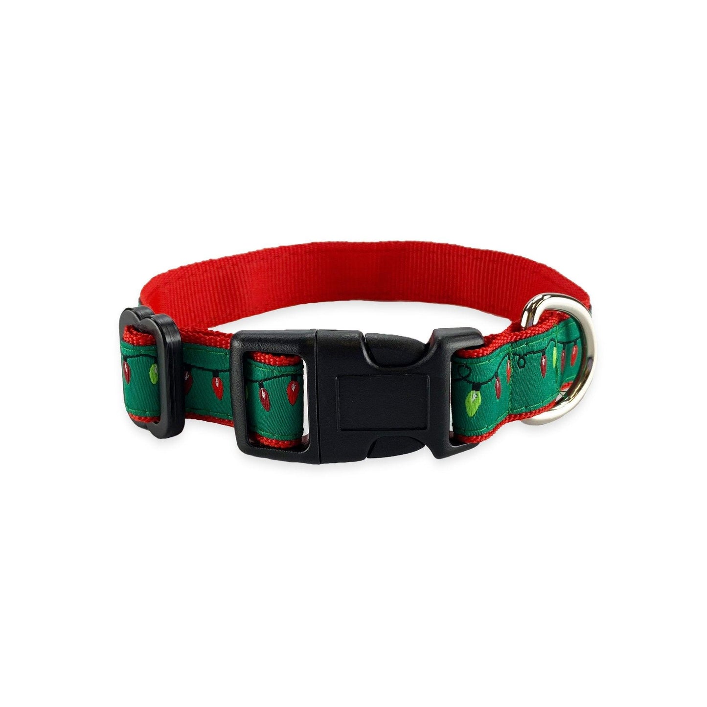 Elegant Christmas Lights Dog Collar