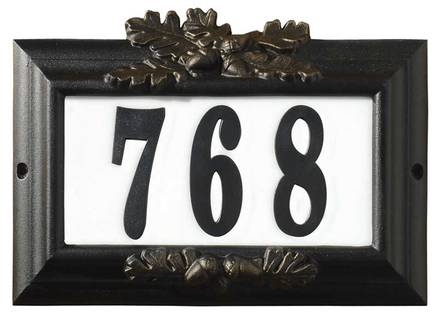 Edgewood Illuminated Cast Aluminium Address Plaque