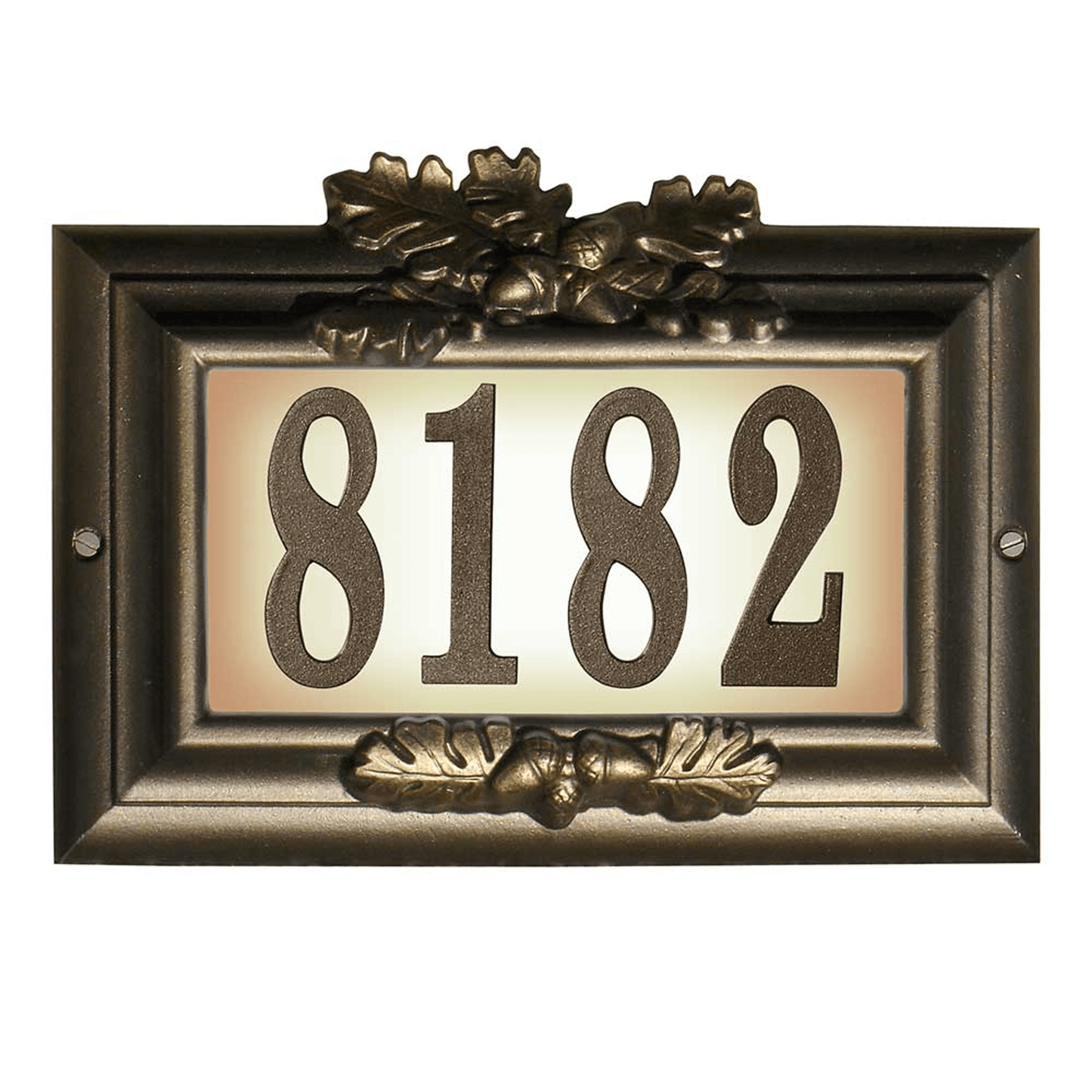 Edgewood Illuminated Cast Aluminium Address Plaque