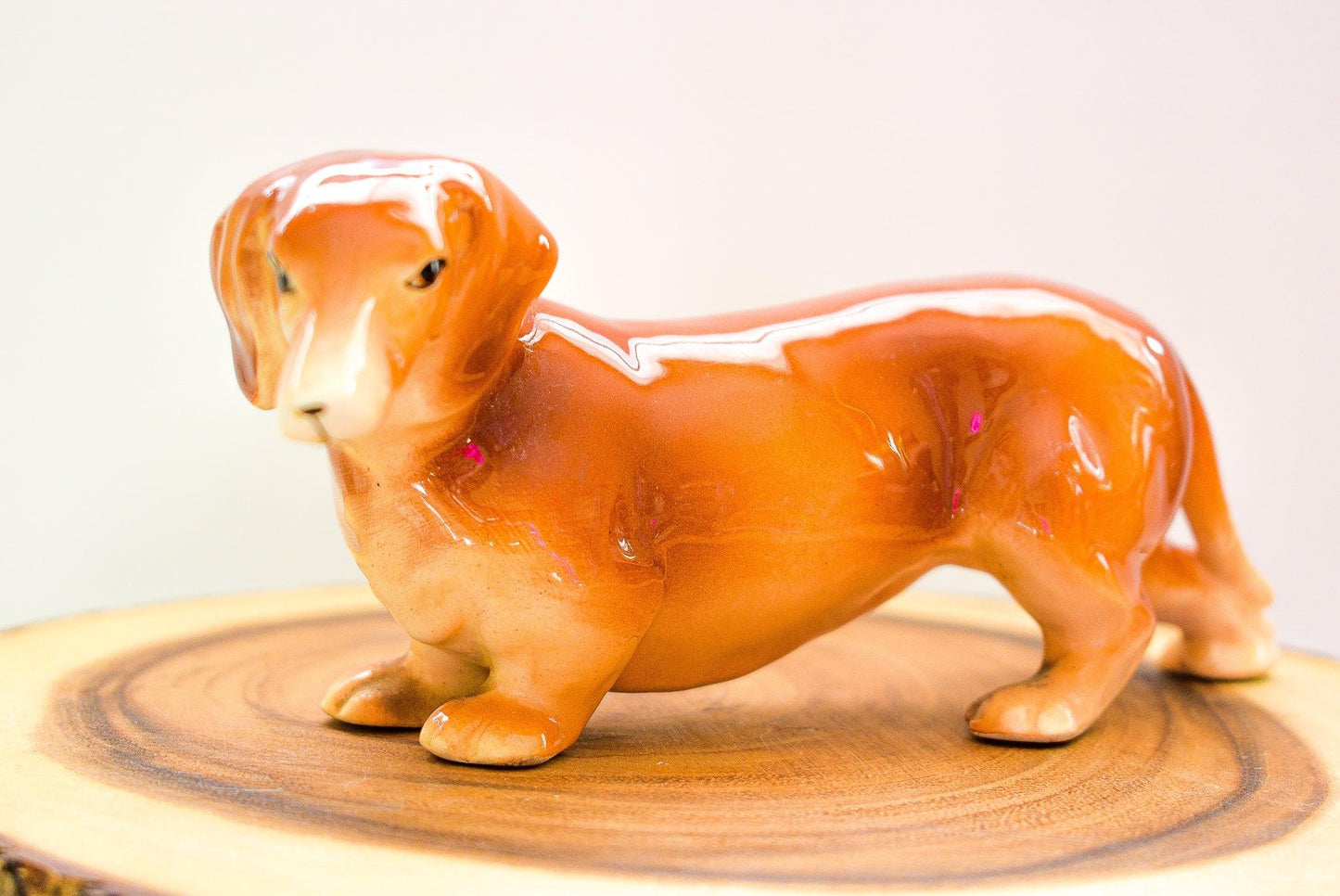 Elegant Porcelain Dachshund Figurine