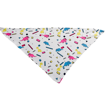 White Jersey Cotton Dog Bandana for Glamorous Canines