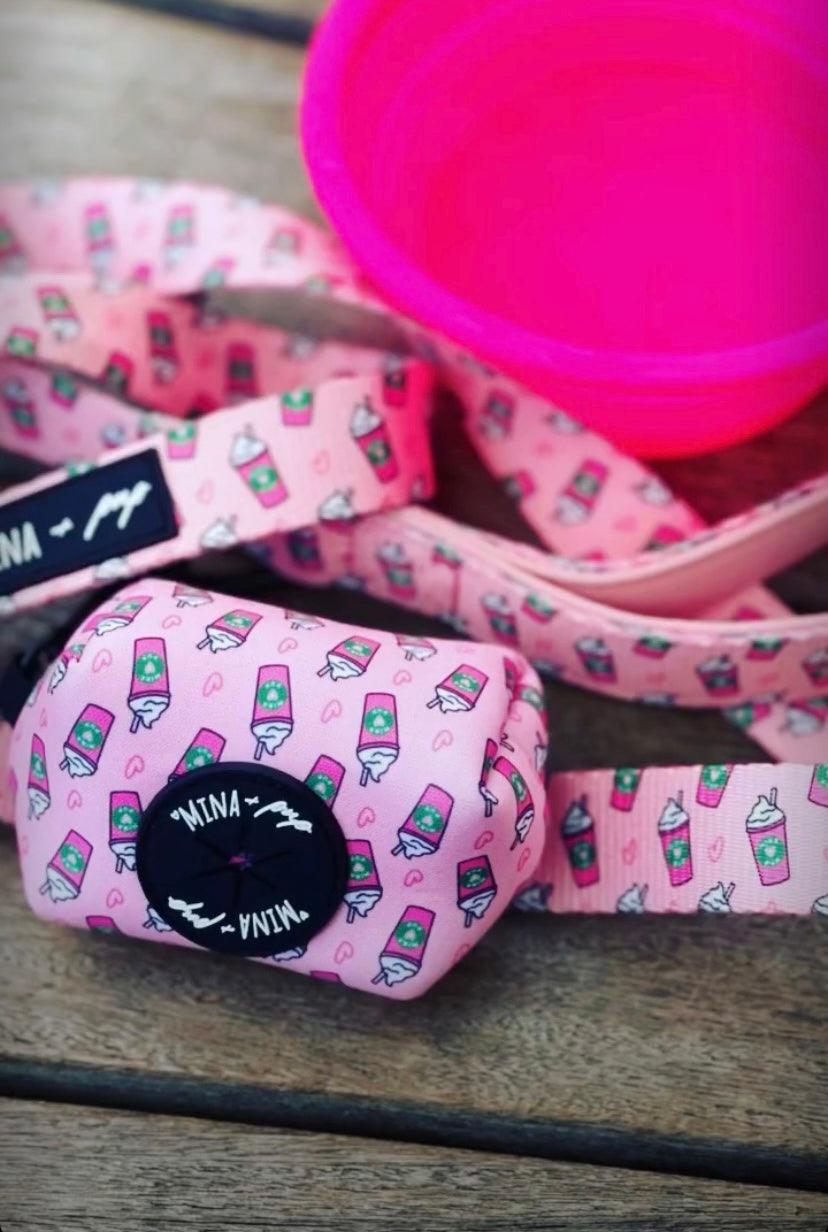 Pupshake Neoprene Adjustable Harness in Pink by Mina + Pup