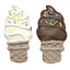 Peanut Butter Ice Cream Cone Dog Treats - Case of 12