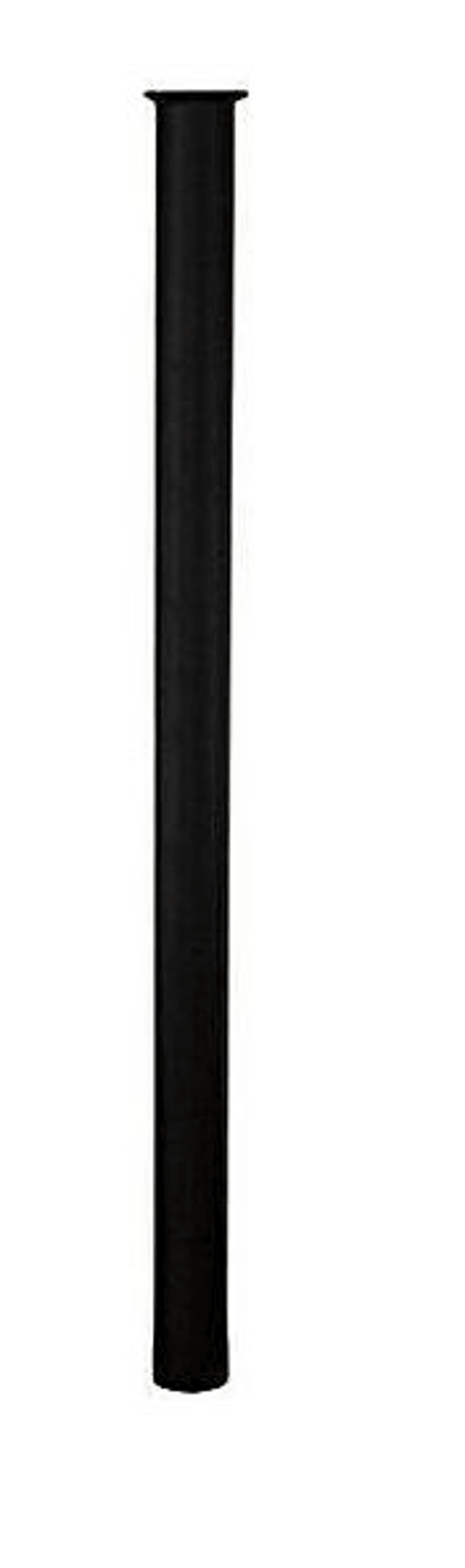 Lettersentry Direct Burial 3" Od Mailbox Post In Black Steel