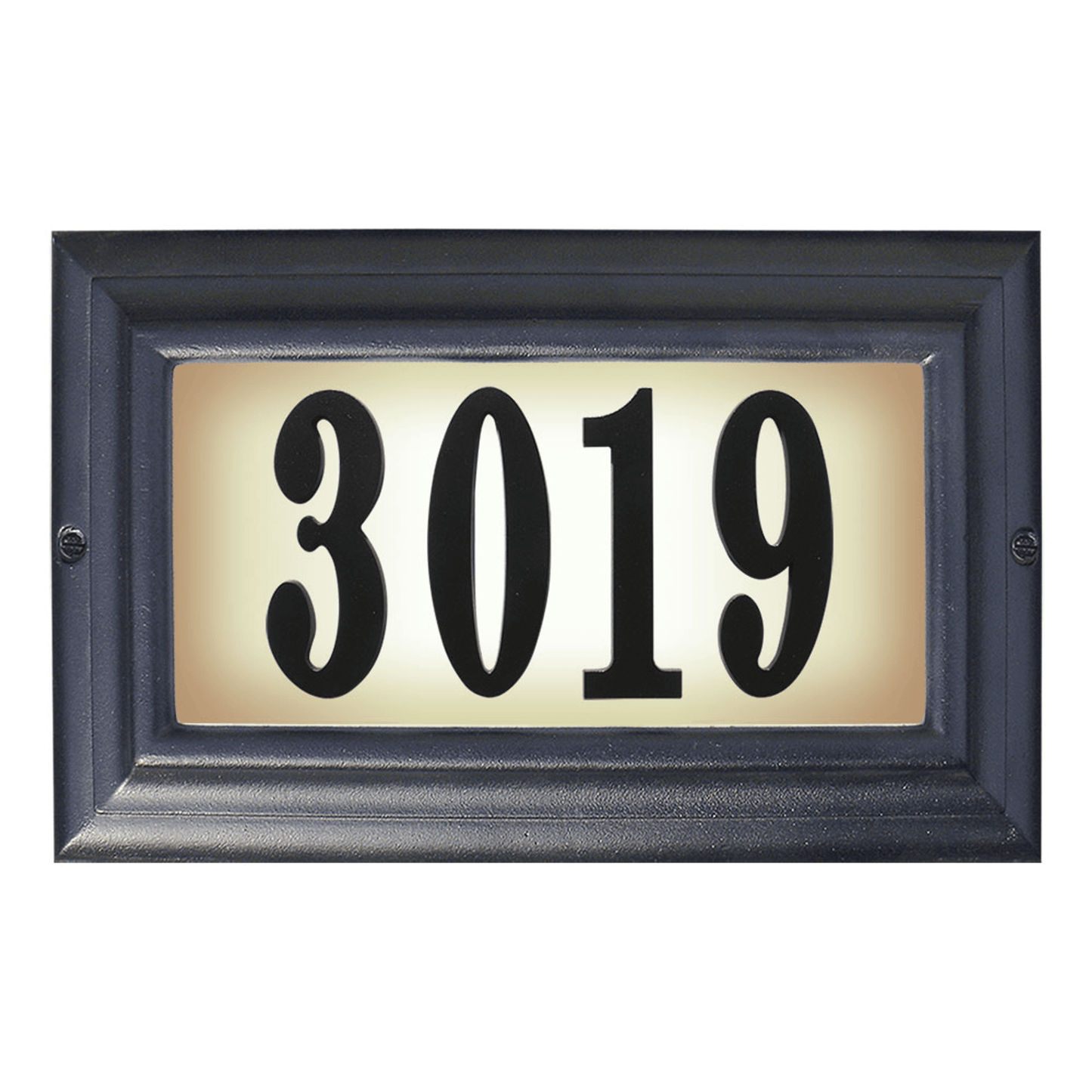 Edgewood Illuminated Cast Aluminium Address Plaque