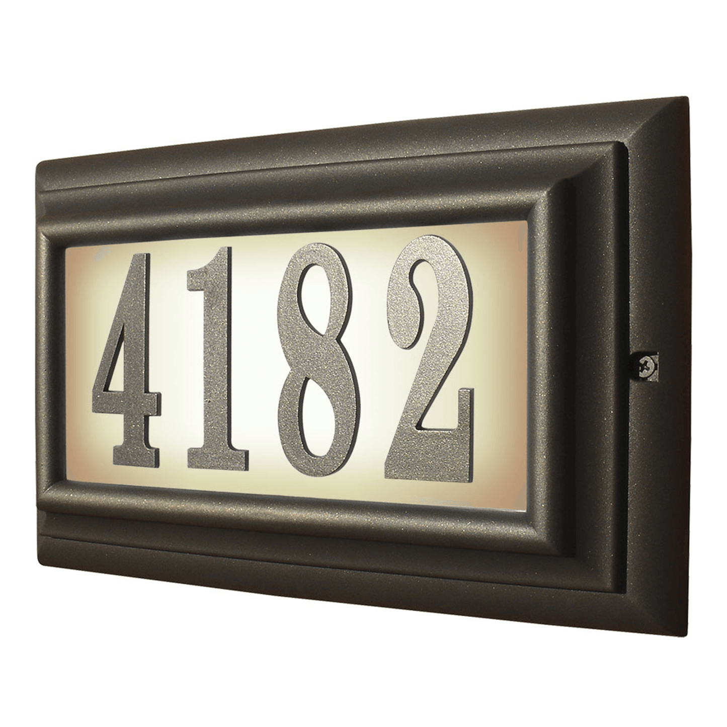 Edgewood Illuminated Cast Aluminium Address Plaque