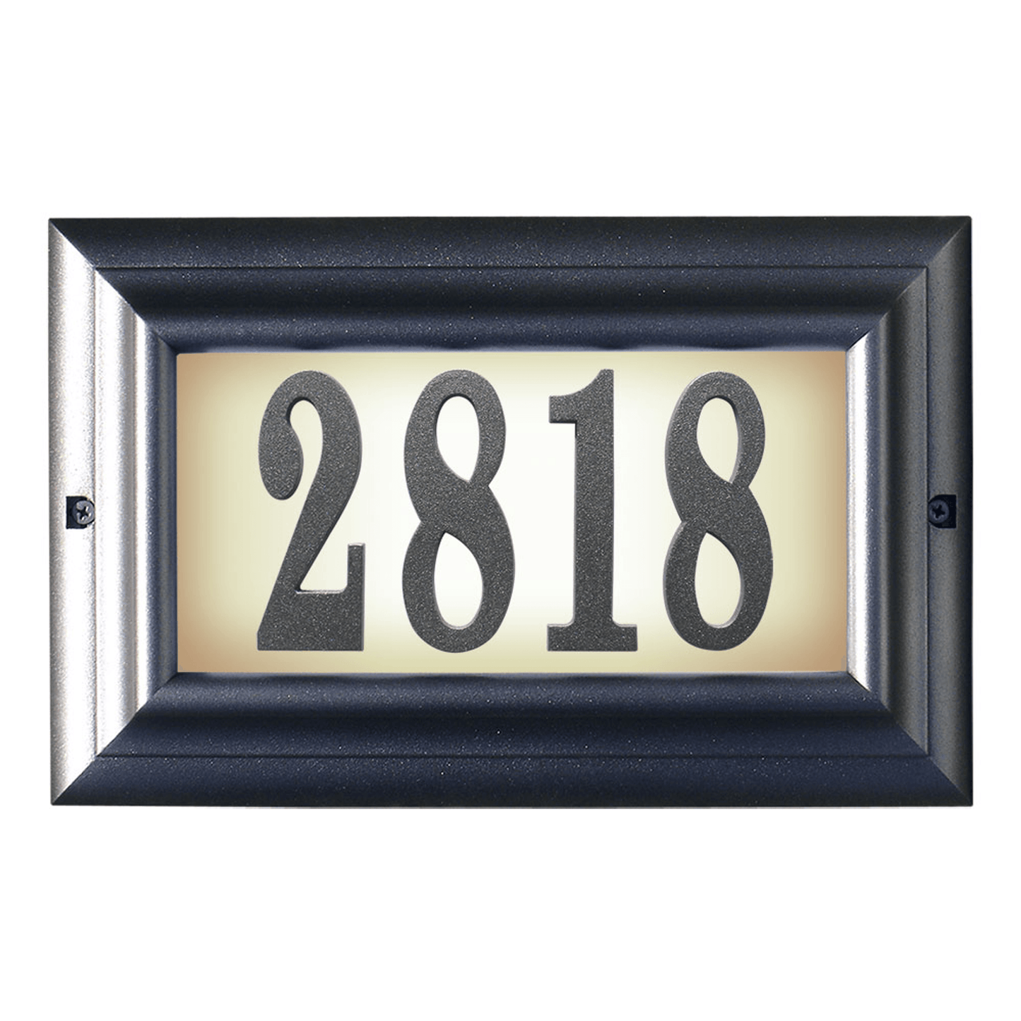 Edgewood Illuminated Cast Aluminium Address Plaque