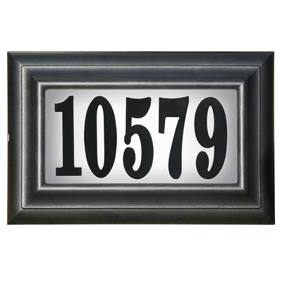 Edgewood Classic Diy Lighted Address Plaque With Polymer Frame