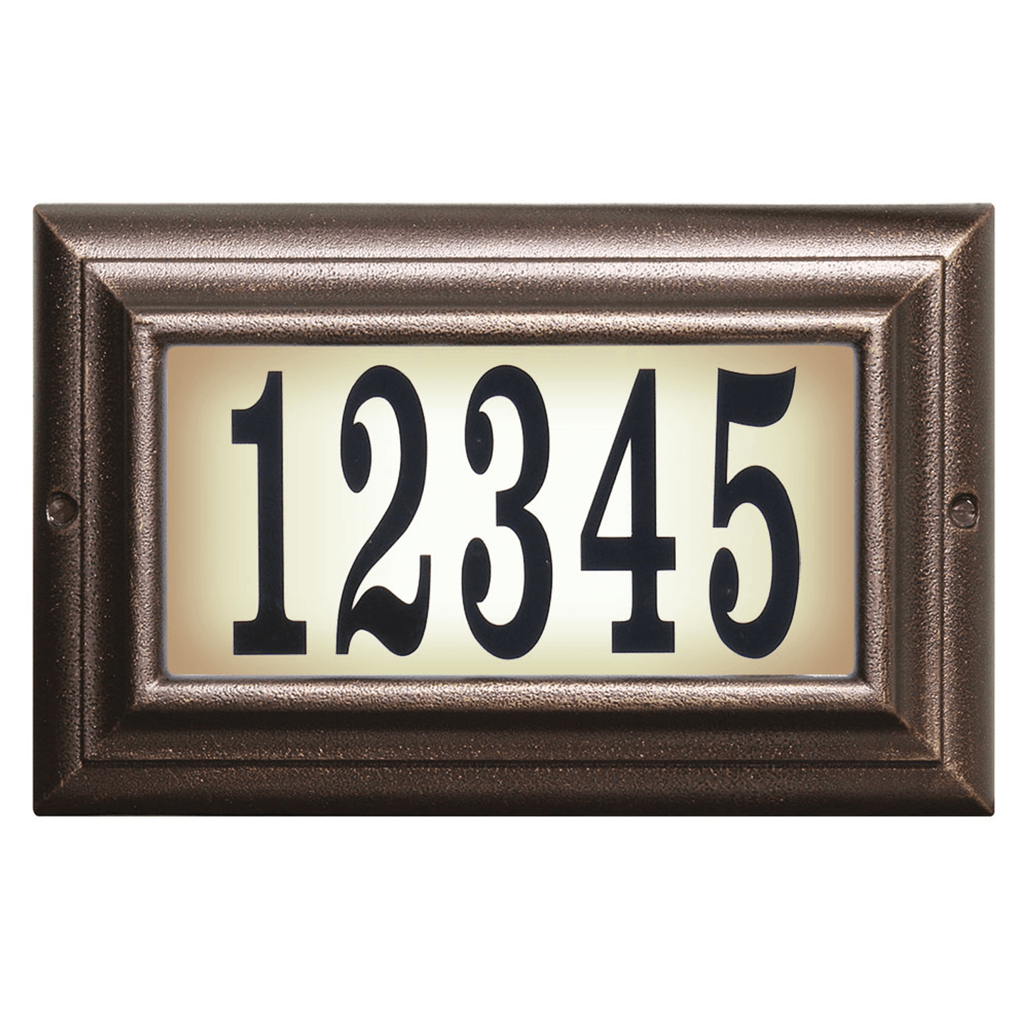 Edgewood Illuminated Cast Aluminium Address Plaque