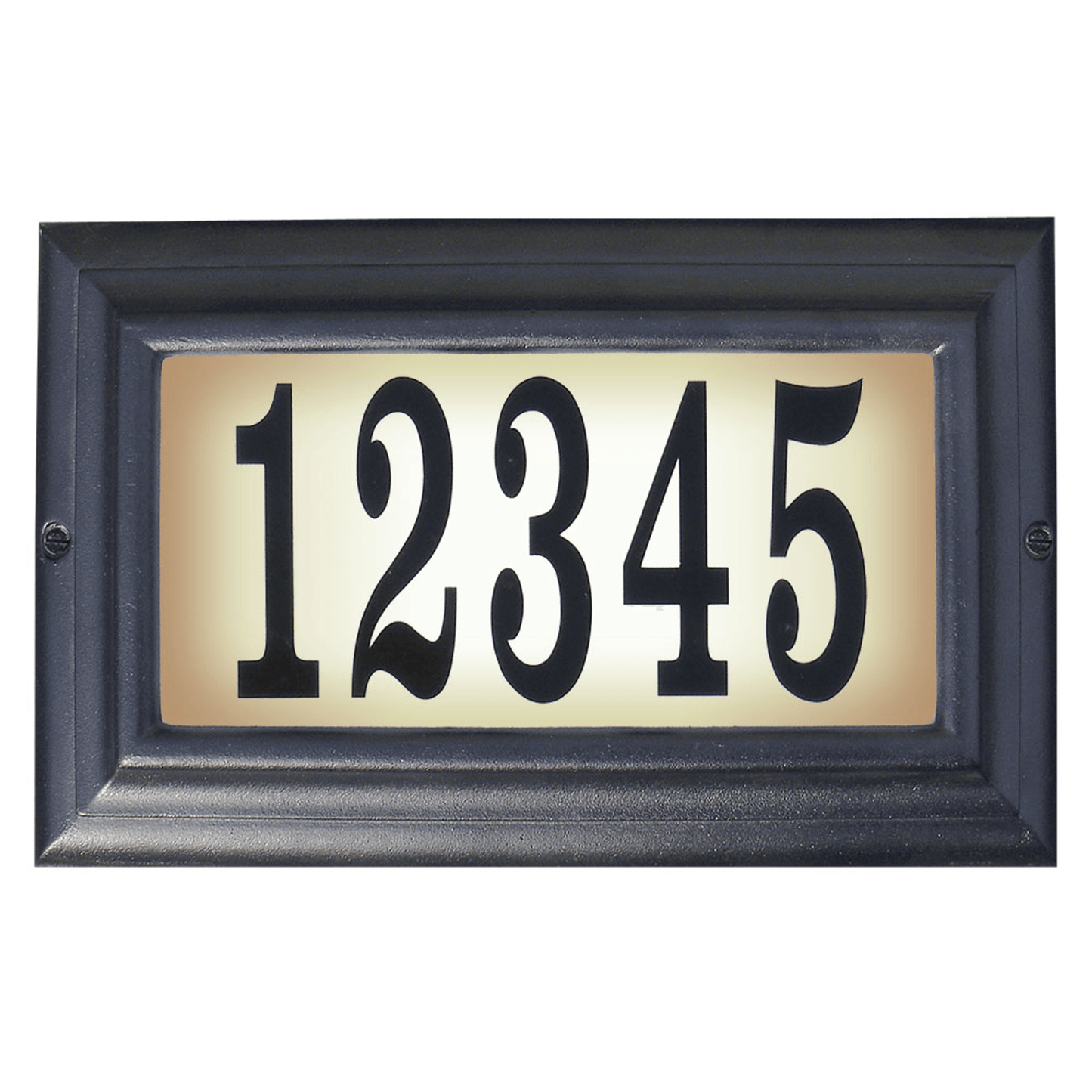 Edgewood Illuminated Cast Aluminium Address Plaque