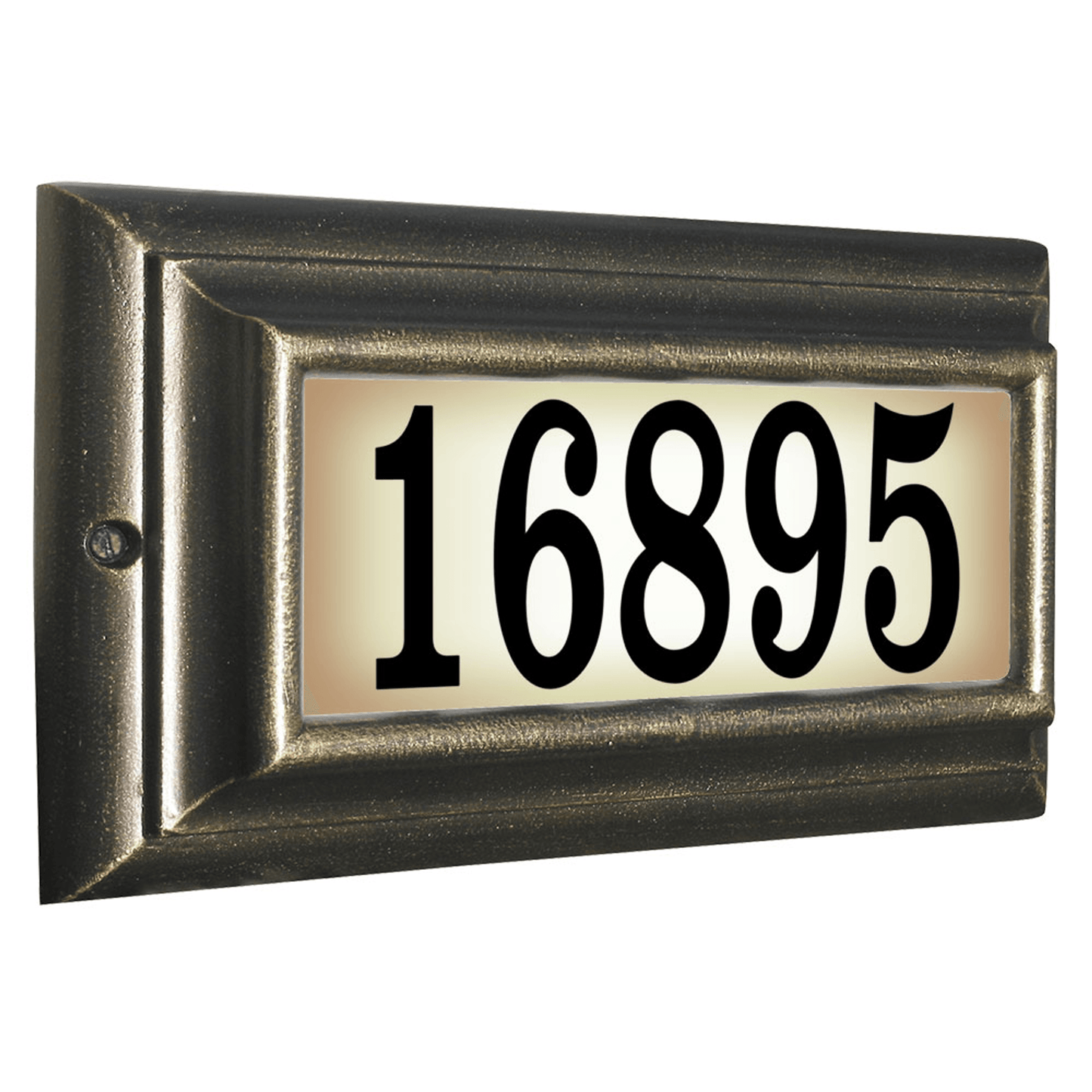 Edgewood Illuminated Cast Aluminium Address Plaque