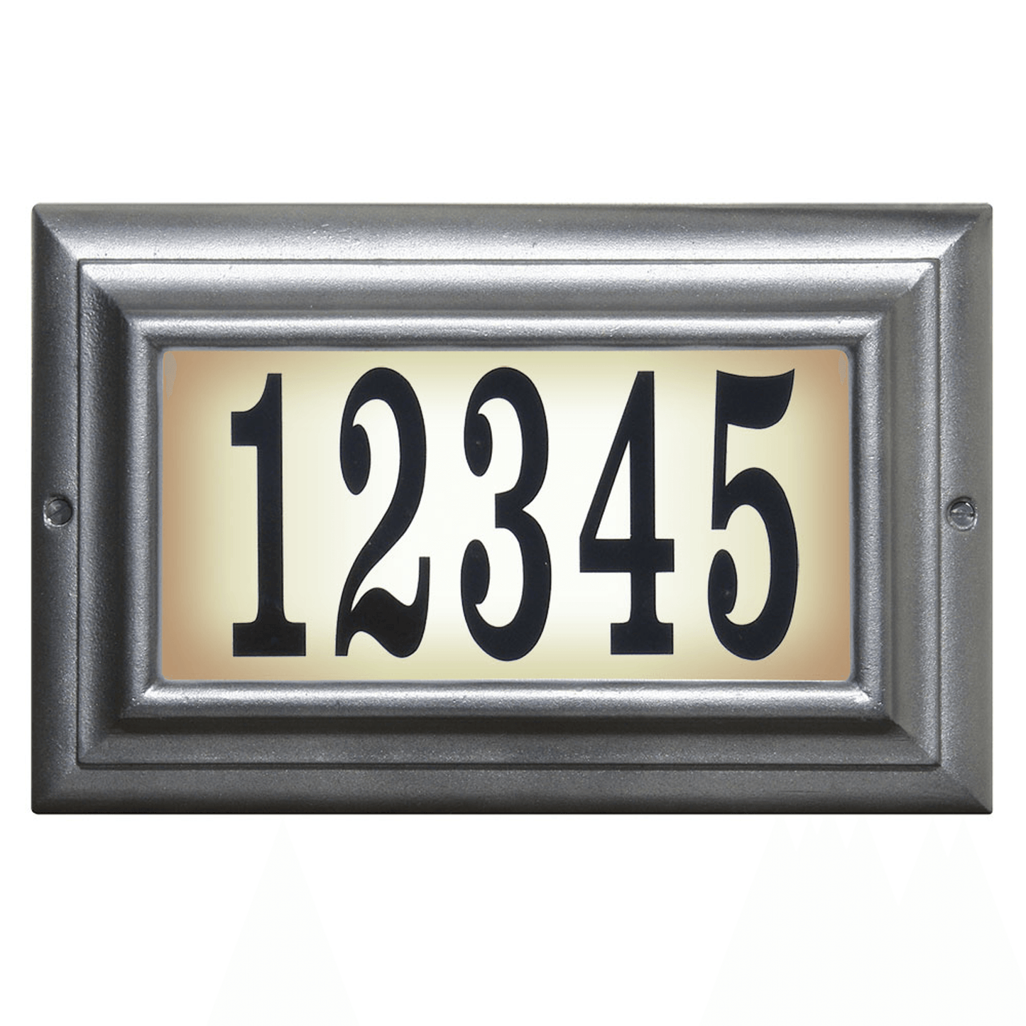 Edgewood Illuminated Cast Aluminium Address Plaque