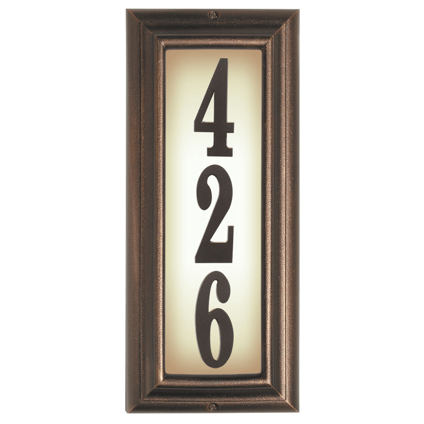 Edgewood Illuminated Cast Aluminium Address Plaque