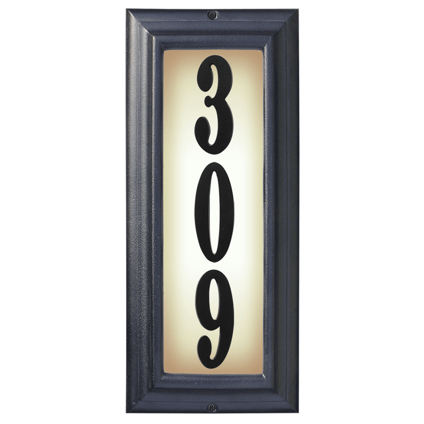 Edgewood Illuminated Cast Aluminium Address Plaque