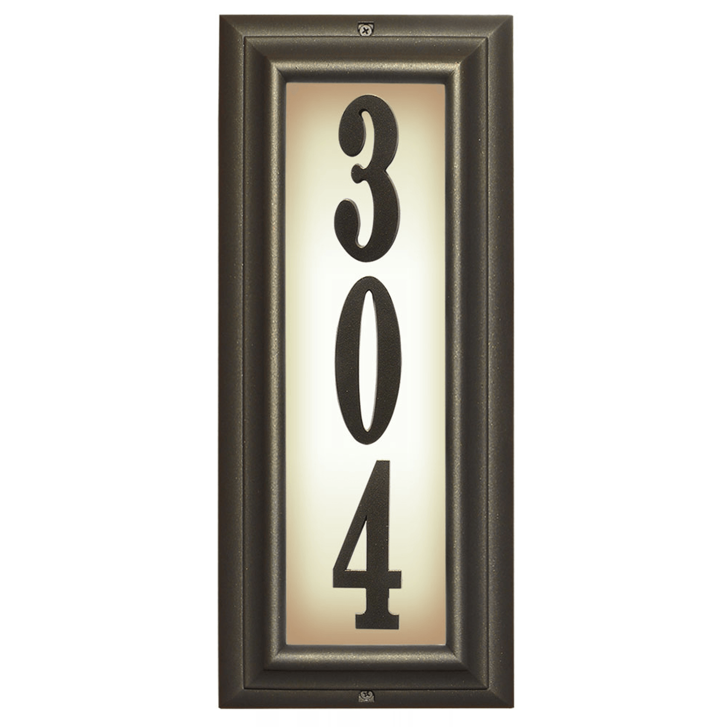 Edgewood Illuminated Cast Aluminium Address Plaque