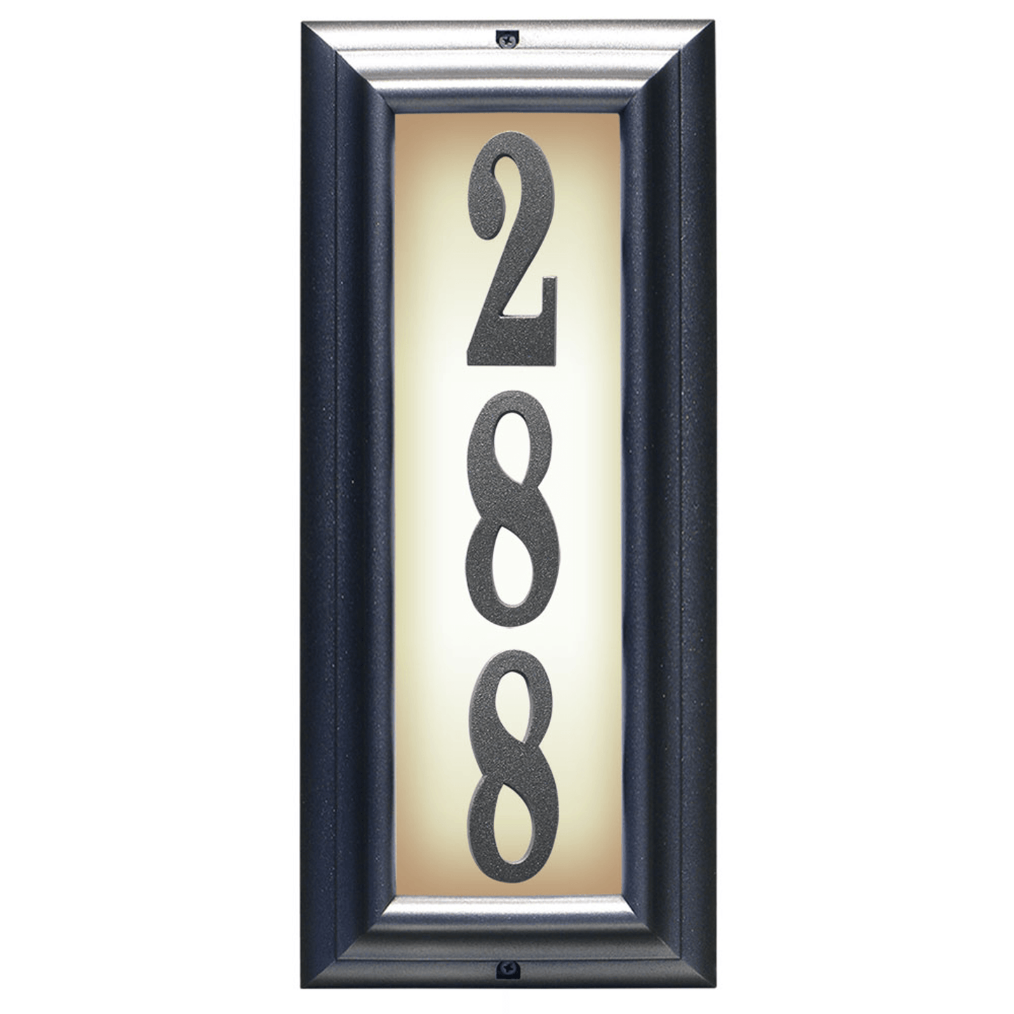 Edgewood Illuminated Cast Aluminium Address Plaque