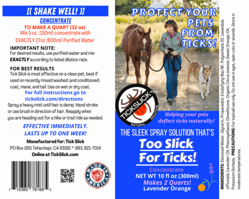 Tick Slick Tick Repellent Concentrate - 10oz (Makes 64oz)