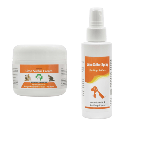 Lime Sulfur Pet Skin Cream: Comprehensive Veterinary Treatment for Skin Conditions | Soothes Itchiness, Fights Infections