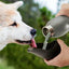 Mobile Dog Gear 25 Oz Stainless Steel Water Bottle with Integrated Bowl for Dogs