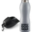 Mobile Dog Gear 25 Oz Stainless Steel Water Bottle with Integrated Bowl for Dogs