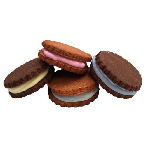 Luxury French-Inspired Macarons: Peanut Butter & Carob Delight with Yogurt Filling