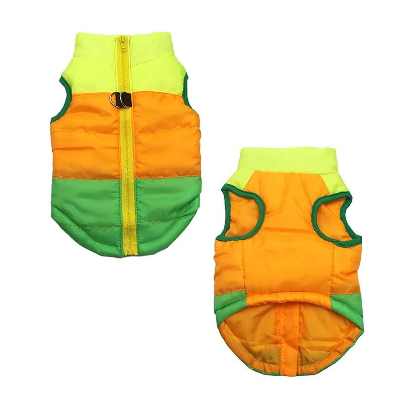 Winter Dog Vest with Waterproof Design & Easy Zipper Access