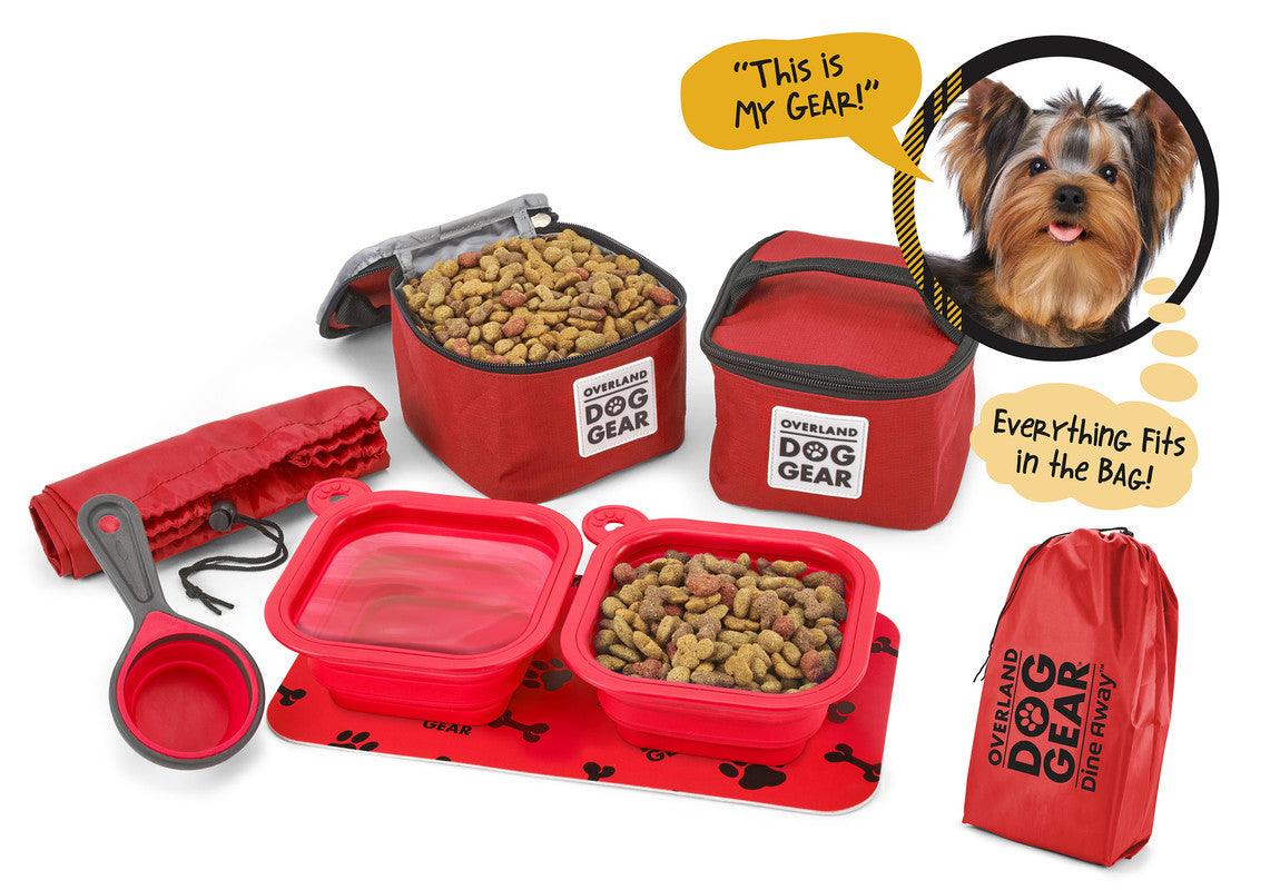 Luxury Dog Travel Food Bag Set