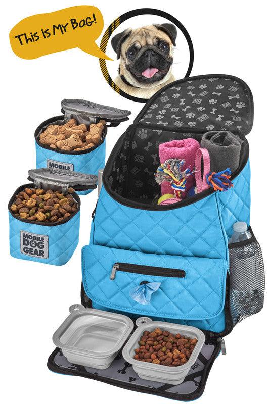 Luxury Dog Travel Backpack: Organised Weekender Bag for Stylish Pet Adventures!