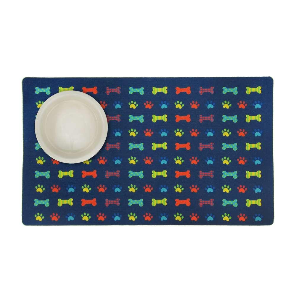 Non-Slip Dog Feeding Mat | Absorbent & Washable | 24" x 14"