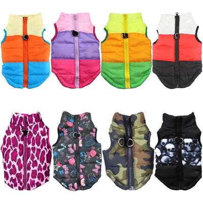 Winter Dog Vest with Waterproof Design & Easy Zipper Access