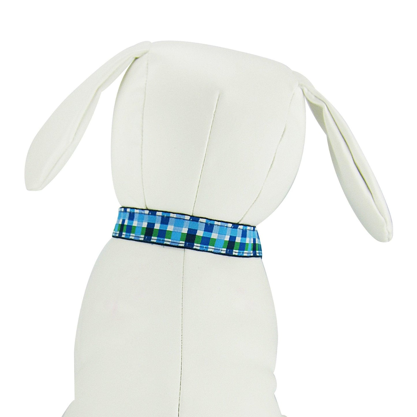 Summer Plaid Blue Dog Collar