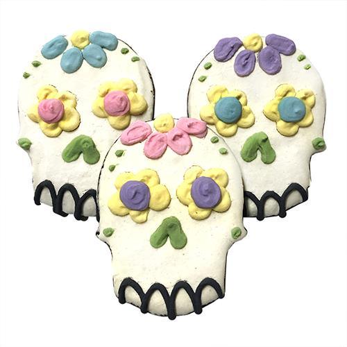 Organic Peanut Butter & Carob Sugar Skull Dog Treats