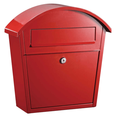 Winfield Ridgeline Red Locking Wall Mount Mailbox