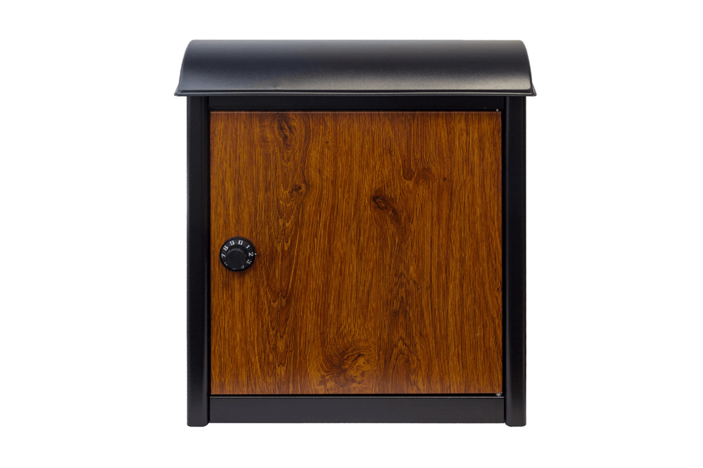 Leece Wall Mounted Mailbox With Combo Lock - Black Finish