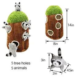 Woodland Hide and Seek Interactive Dog Toy