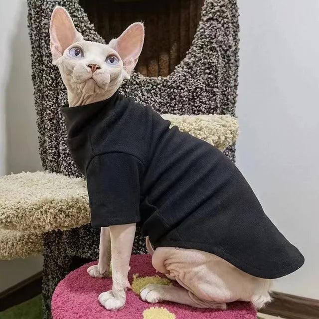 Winter Cozy Pet Pullover: Stylish Warmth for Sphynx Cats & Small Dogs