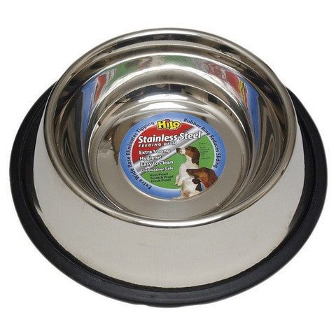 16 oz Stainless Steel Dog Dish with Non-Skid Base