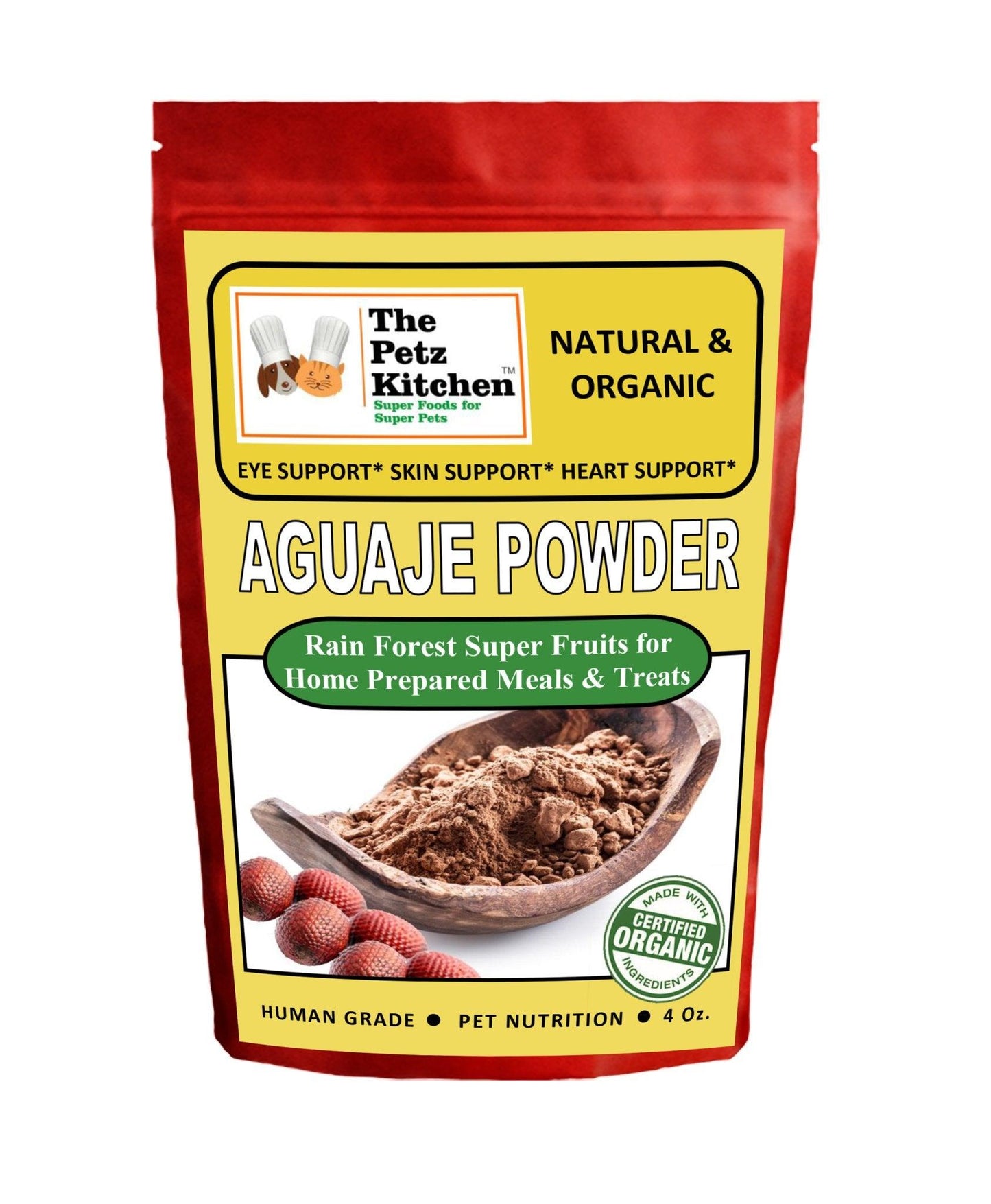 Aguaje Powder for Eye, Skin, and Heart Wellness - Dog Hugs Cat